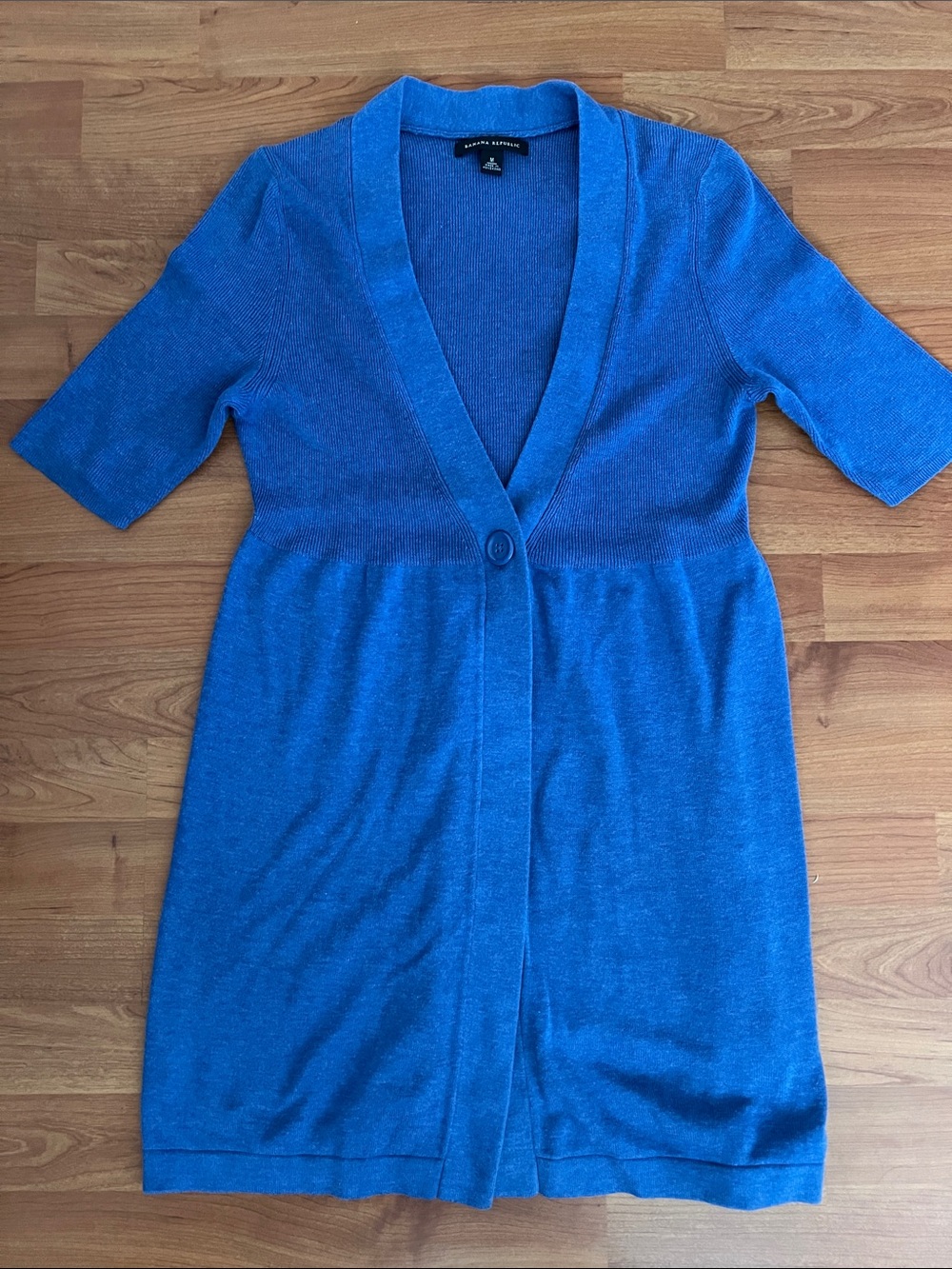 Banana Republic Royal Blue Short Sleeve Cardigan